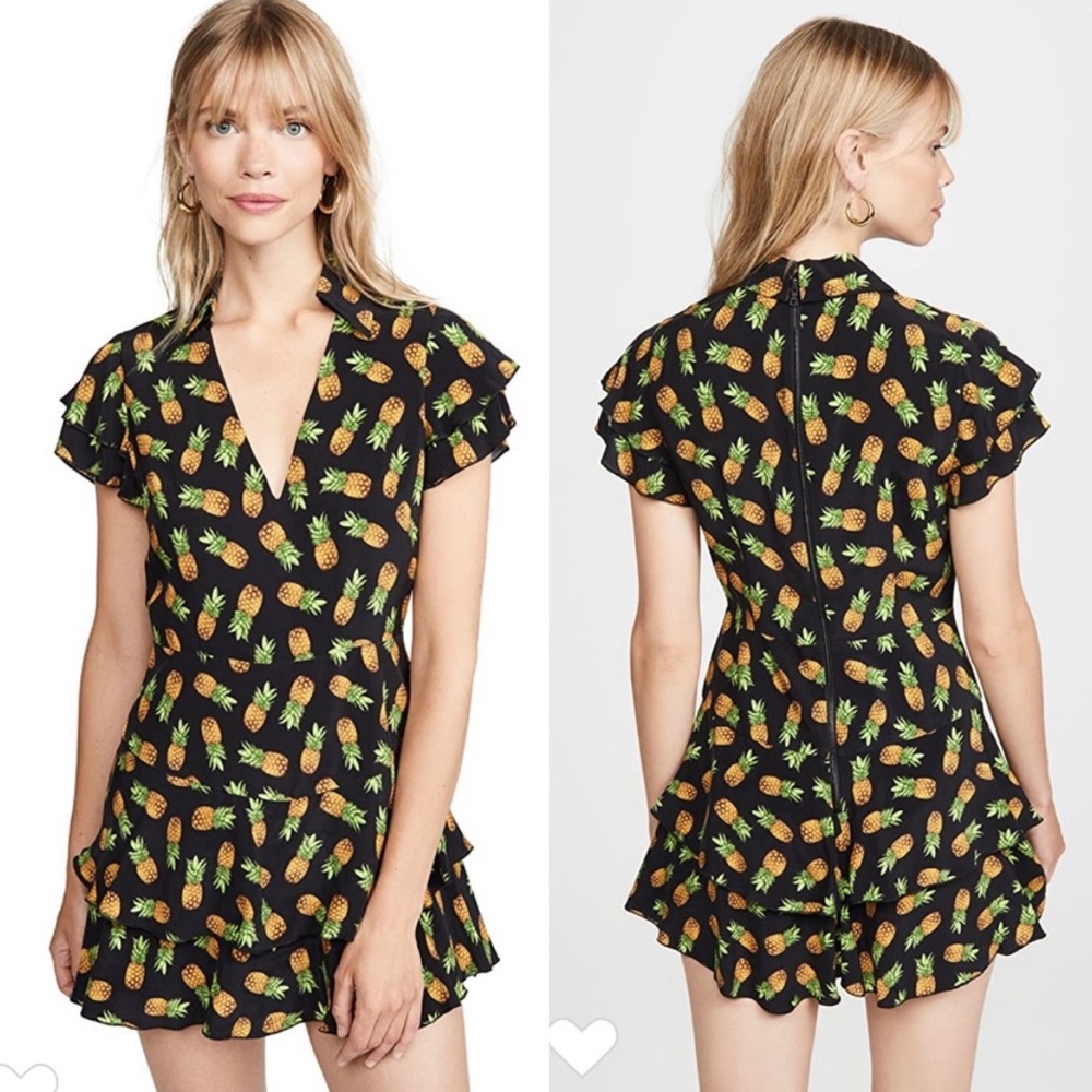 Alice + Olivia Shay Pineapple Romper Mini
Dress 2 NWT